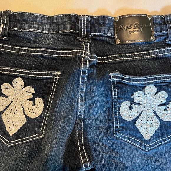 Red Rivet jeans size 3 - Picture 2 of 5